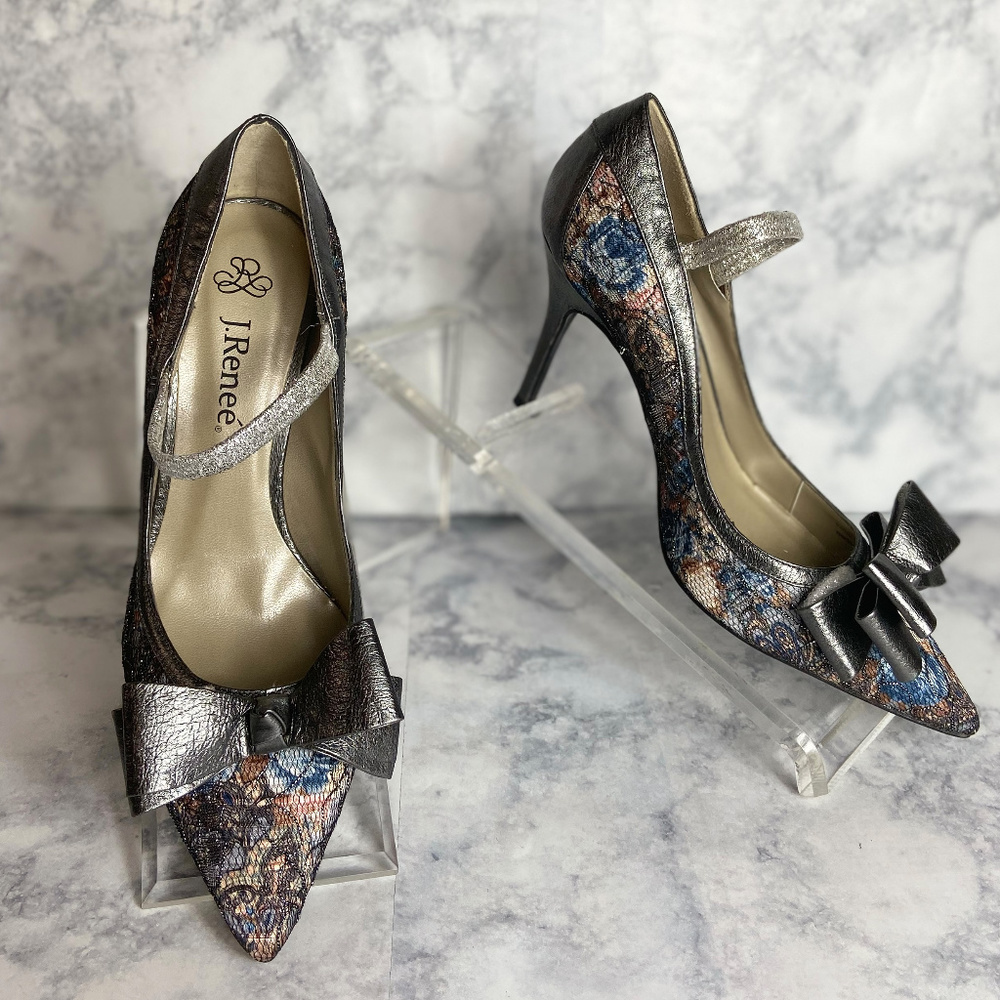 J. Renee' Fame Lace Pumps 6M - Picture 5 of 6